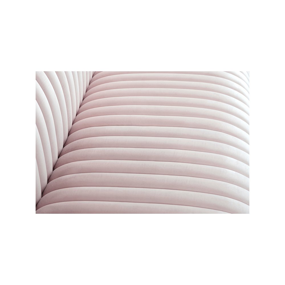Ravish Pink Velvet Sofa. Picture 10
