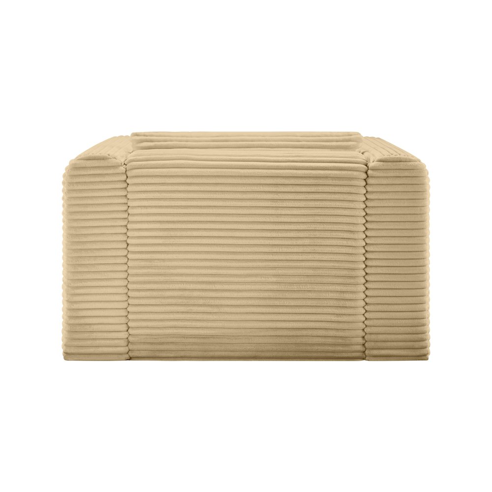 Shaggy Camel Corduroy Performance Fabric Arm Chair. Picture 4