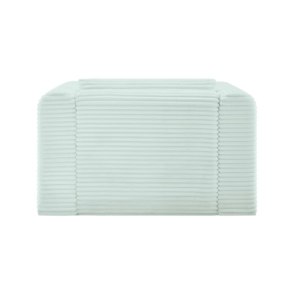 Shaggy Mint Corduroy Performance Fabric Arm Chair. Picture 4