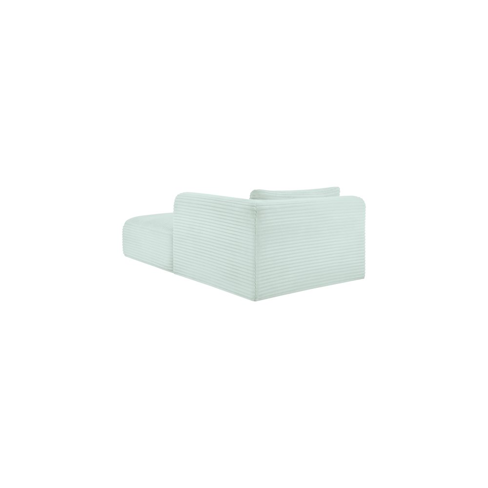 Shaggy Mint Corduroy Performance Fabric Chaise. Picture 6