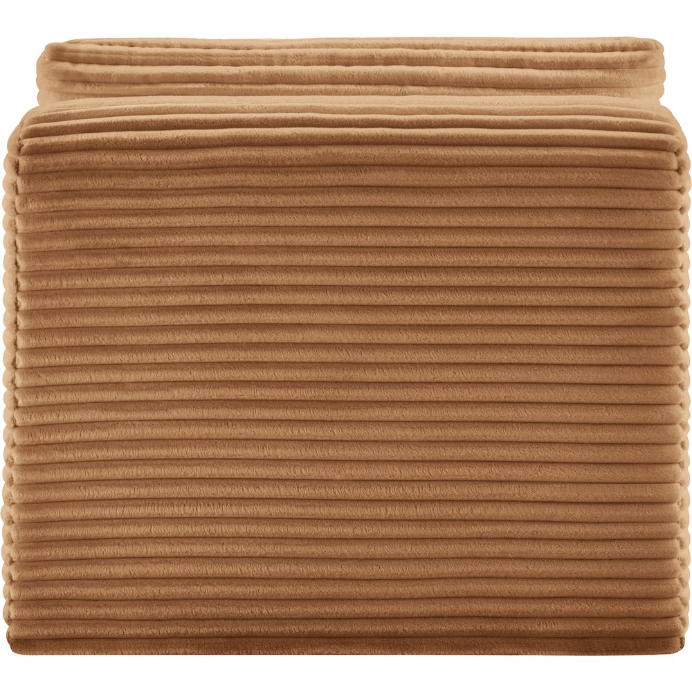 Shaggy Saddle Corduroy Performance Fabric Armless Chair. Picture 4