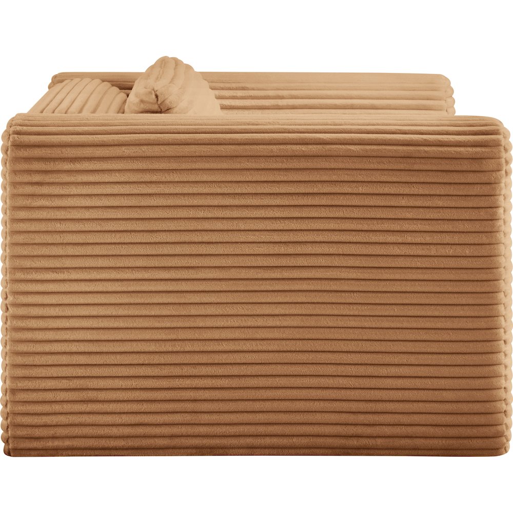 Shaggy Saddle Corduroy Performance Fabric Arm Chair. Picture 3