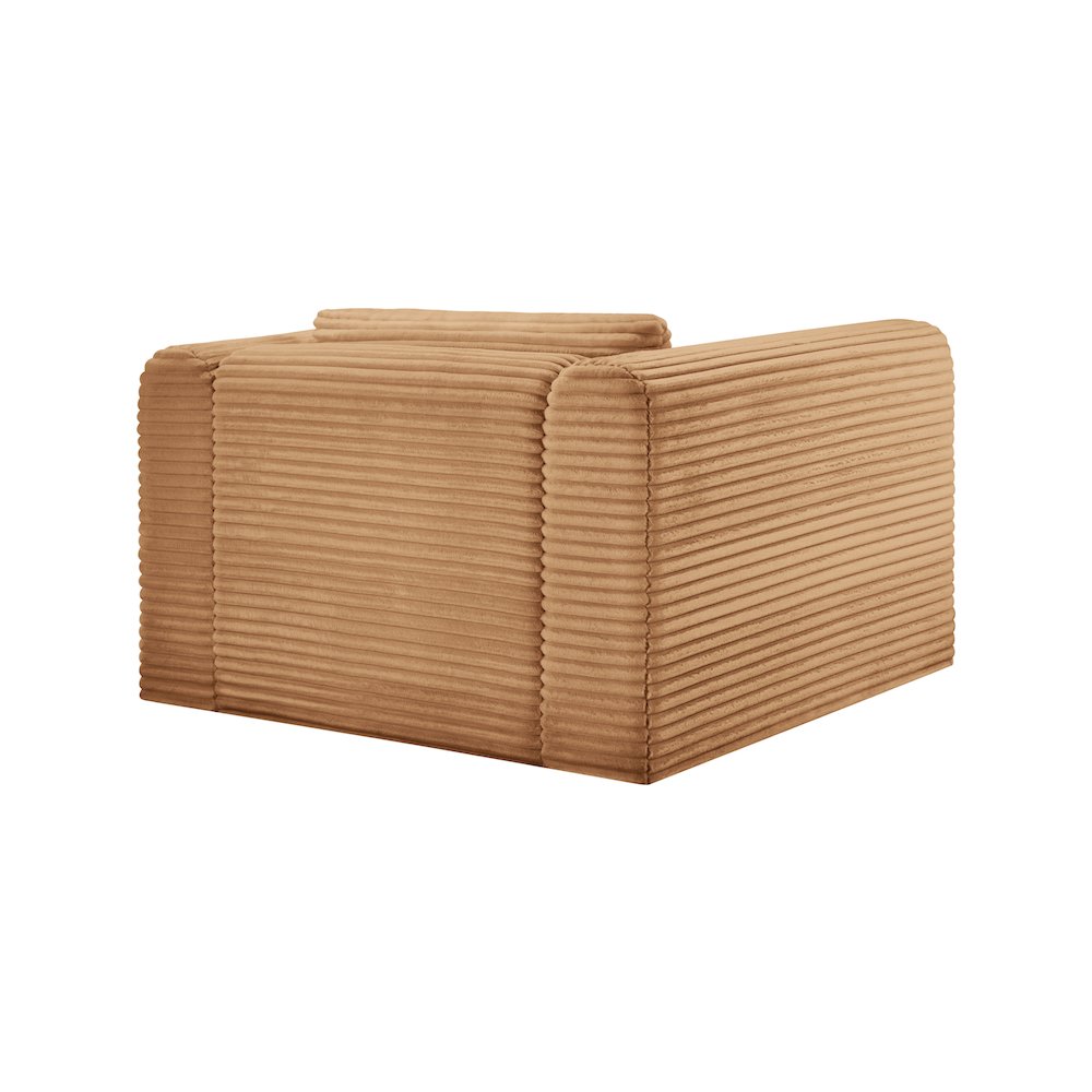 Shaggy Saddle Corduroy Performance Fabric Arm Chair. Picture 6