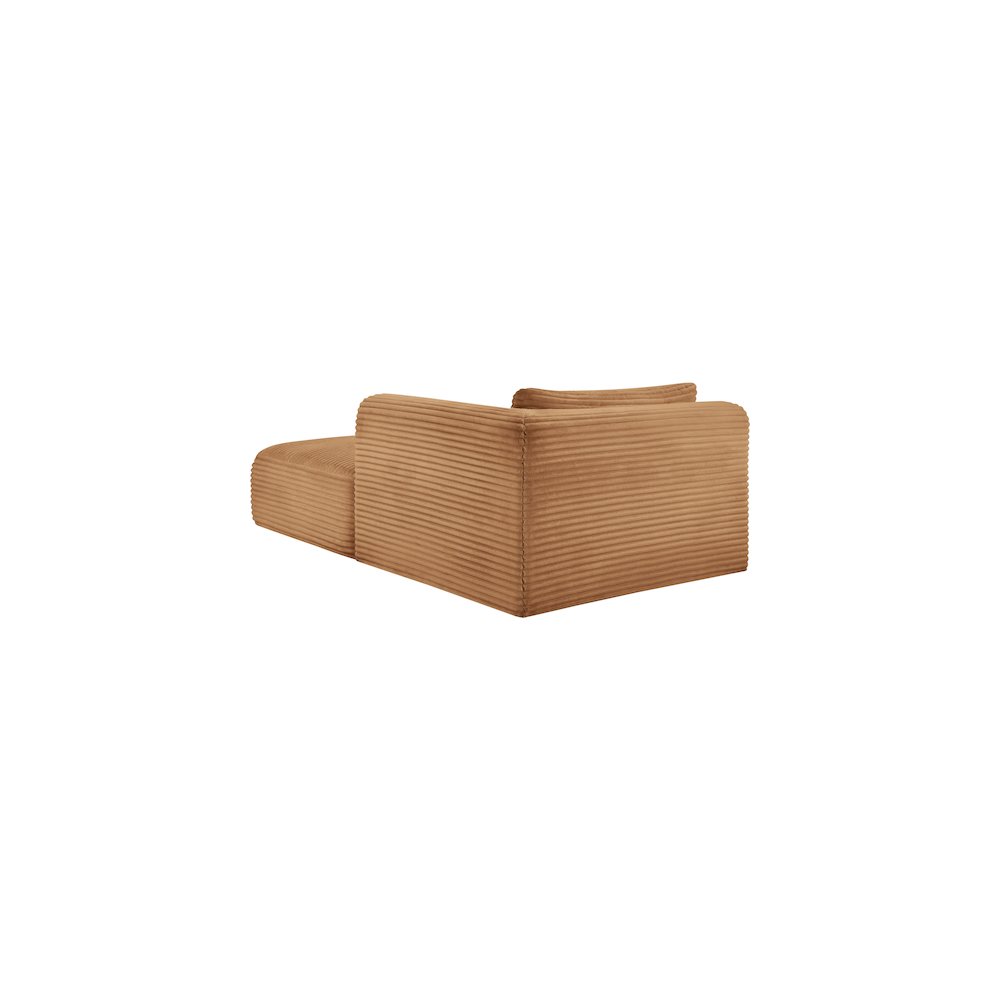 Shaggy Saddle Corduroy Performance Fabric Chaise. Picture 6