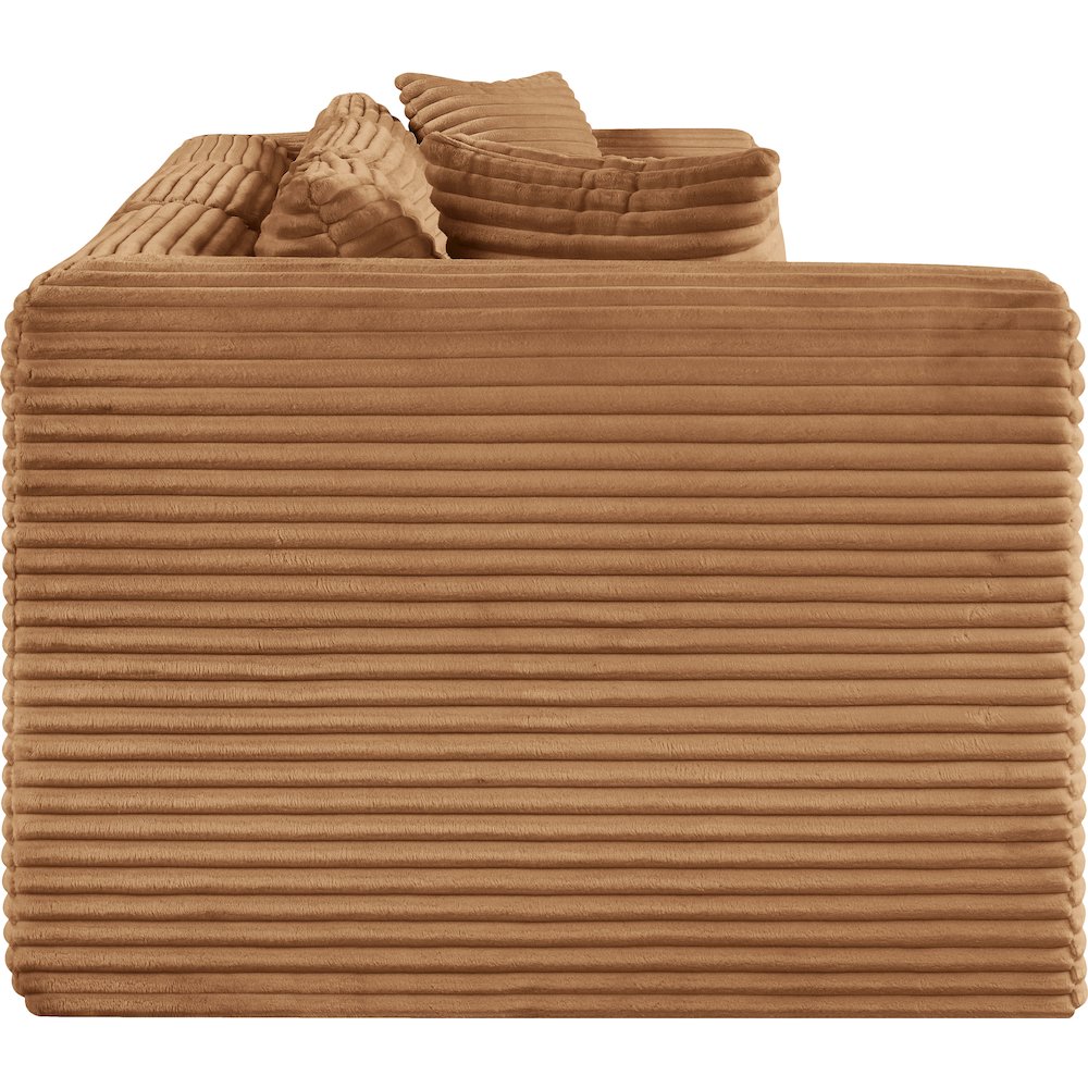 Shaggy Saddle Corduroy Performance Fabric Modular Sofa. Picture 3