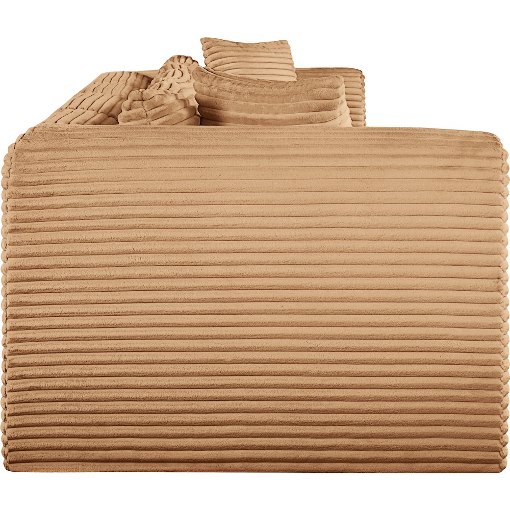 Shaggy Saddle Corduroy Performance Fabric Modular Sofa. Picture 3
