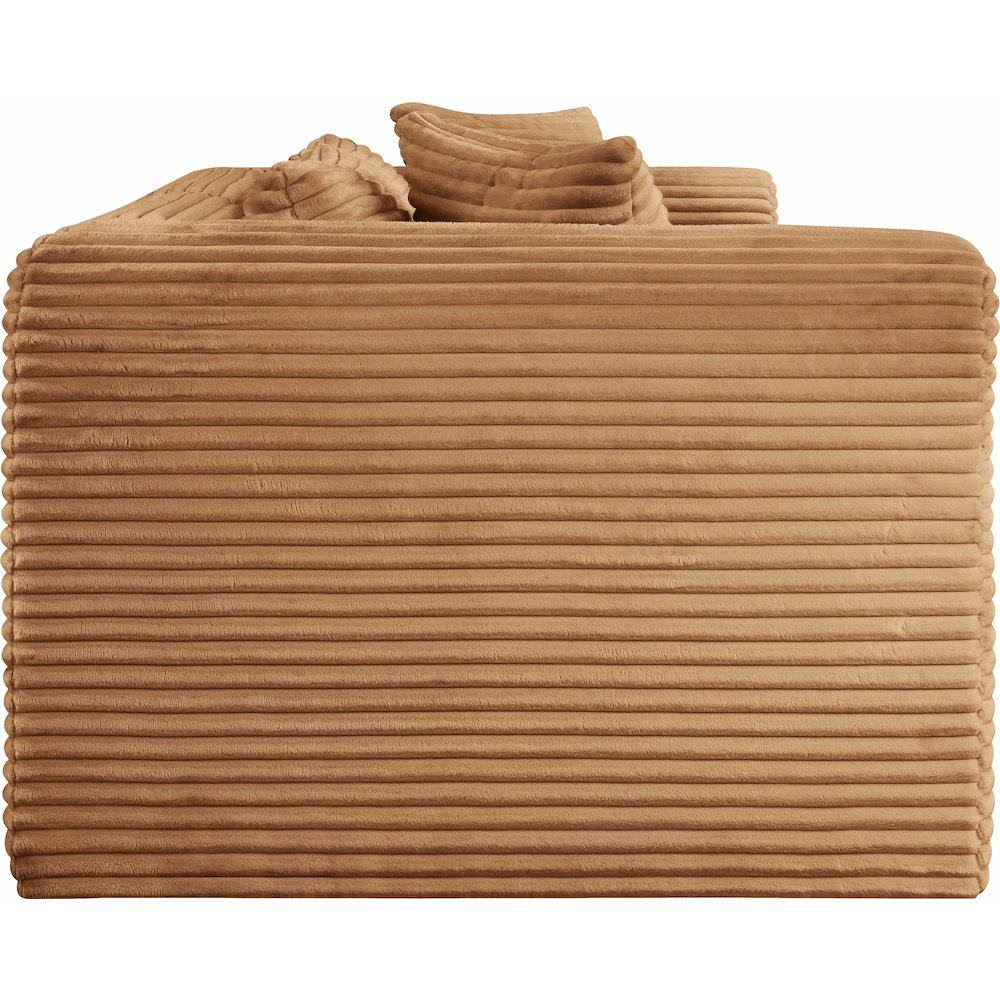 Shaggy Saddle Corduroy Performance Fabric Modular Sofa. Picture 3