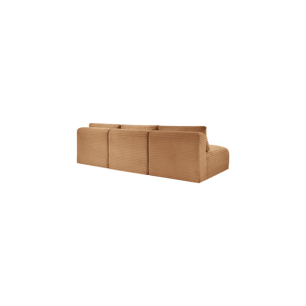 Shaggy Saddle Corduroy Performance Fabric Modular Sofa. Picture 6