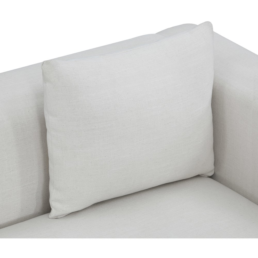 Alfie Cream Linen Textured Fabic Chair. Picture 5