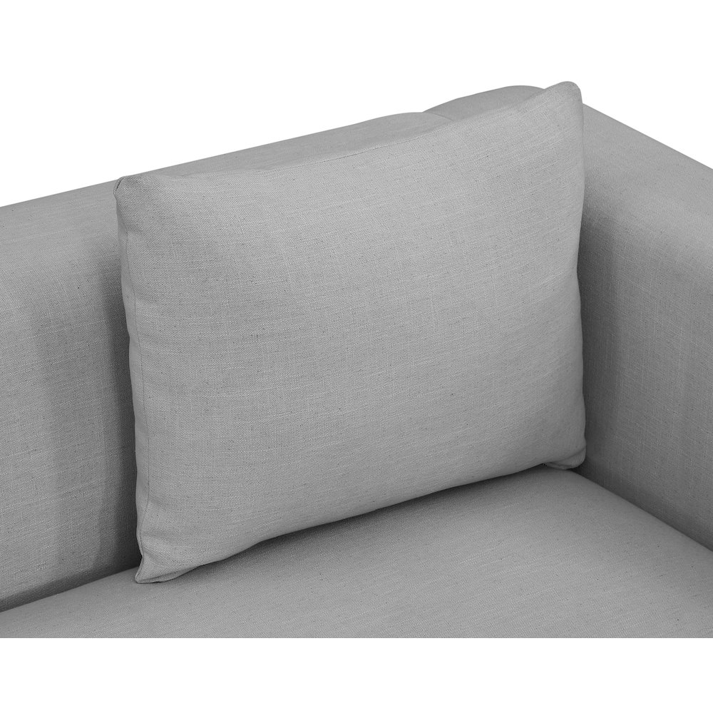 Alfie Grey Linen Textured Fabic Sofa. Picture 5