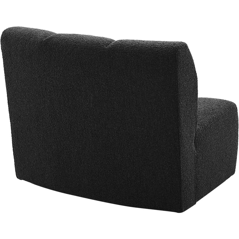 Infinity Black Boucle Fabric Modular Chair. Picture 4