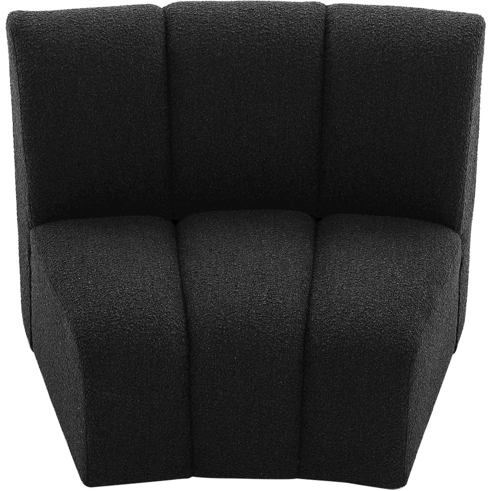 Infinity Black Boucle Fabric Modular Chair. Picture 5