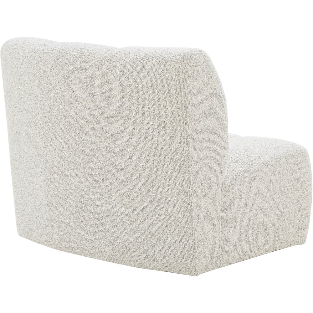 Infinity Cream Boucle Fabric Modular Chair. Picture 4