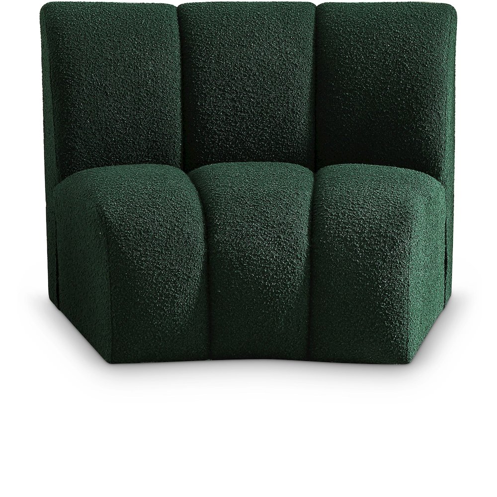 Infinity Green Boucle Fabric Modular Chair. Picture 1