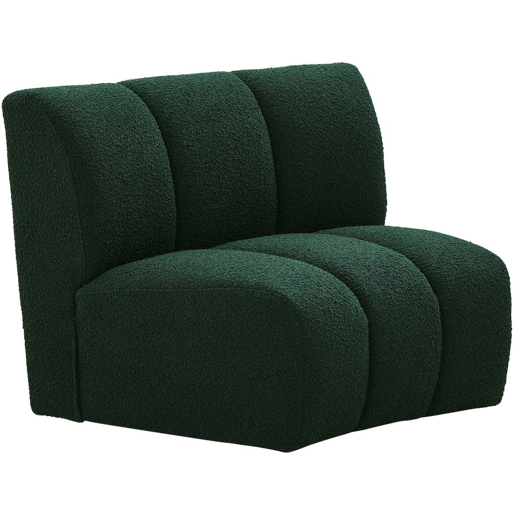 Infinity Green Boucle Fabric Modular Chair. Picture 2