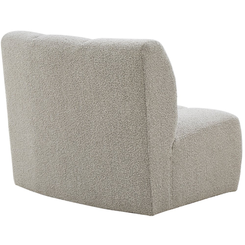 Infinity Brown Boucle Fabric Modular Chair. Picture 4