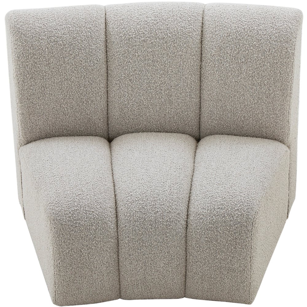 Infinity Brown Boucle Fabric Modular Chair. Picture 5