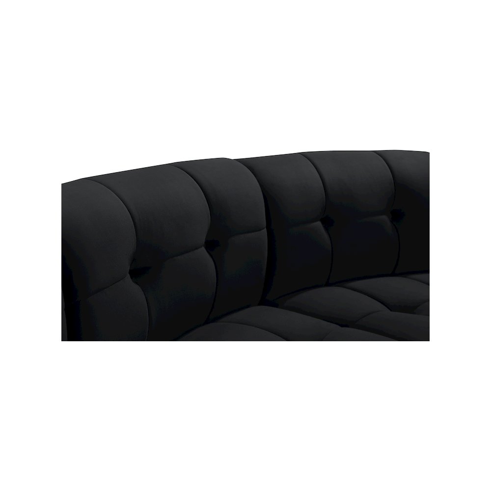 Limitless Black Velvet 2pc. Modular Sectional. Picture 5