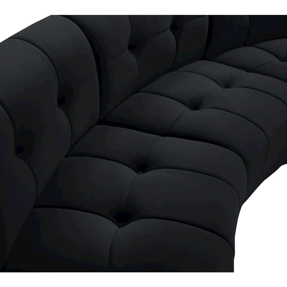 Limitless Black Velvet 2pc. Modular Sectional. Picture 6