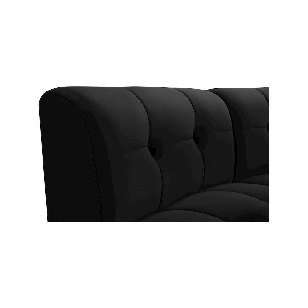 Limitless Black Velvet 2pc. Modular Sectional. Picture 8