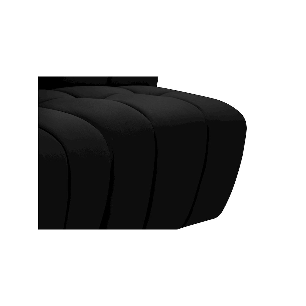 Limitless Black Velvet 5pc. Modular Sectional. Picture 11