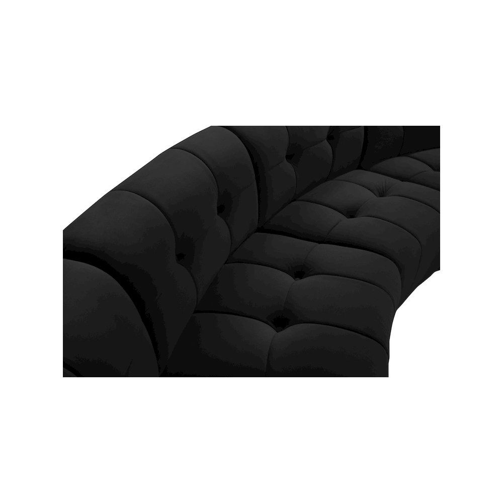 Limitless Black Velvet 9pc. Modular Sectional. Picture 6