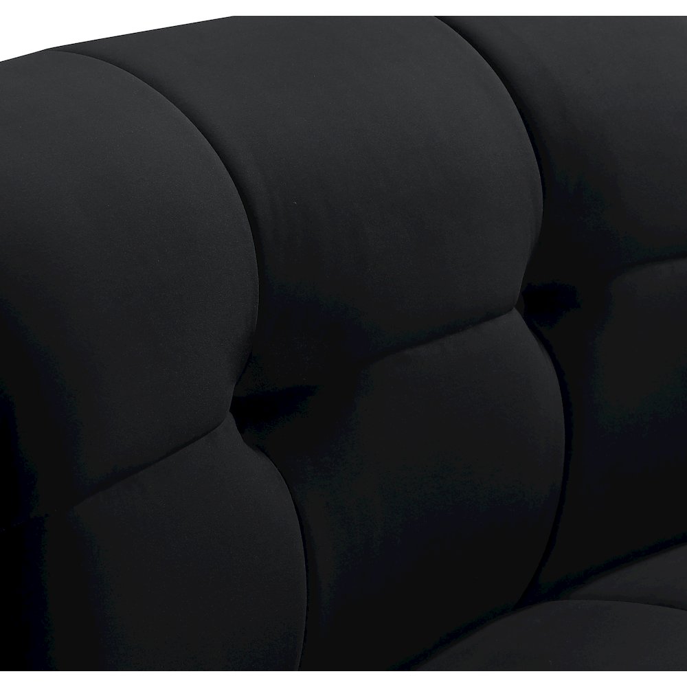 Limitless Black Velvet Modular Chair. Picture 5