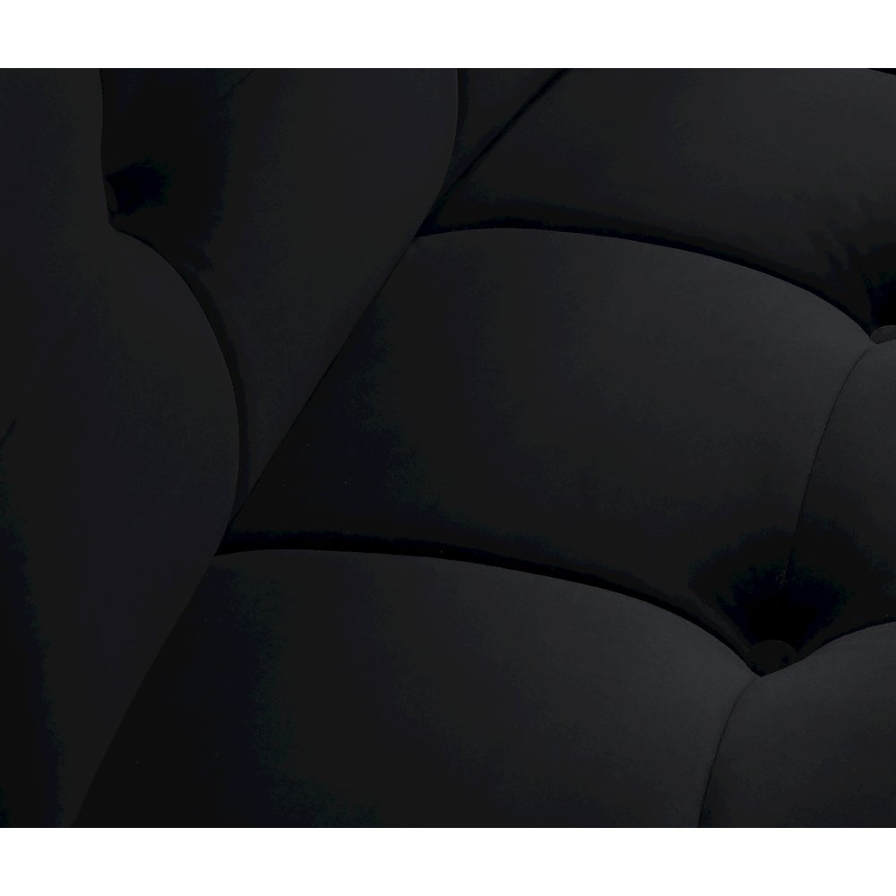 Limitless Black Velvet Modular Chair. Picture 6