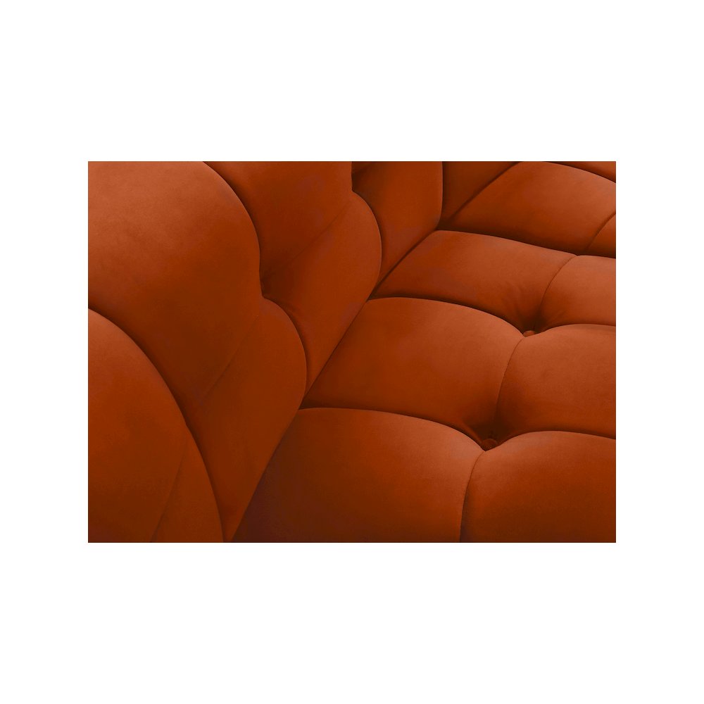 Limitless Cognac Velvet Modular Chair. Picture 6