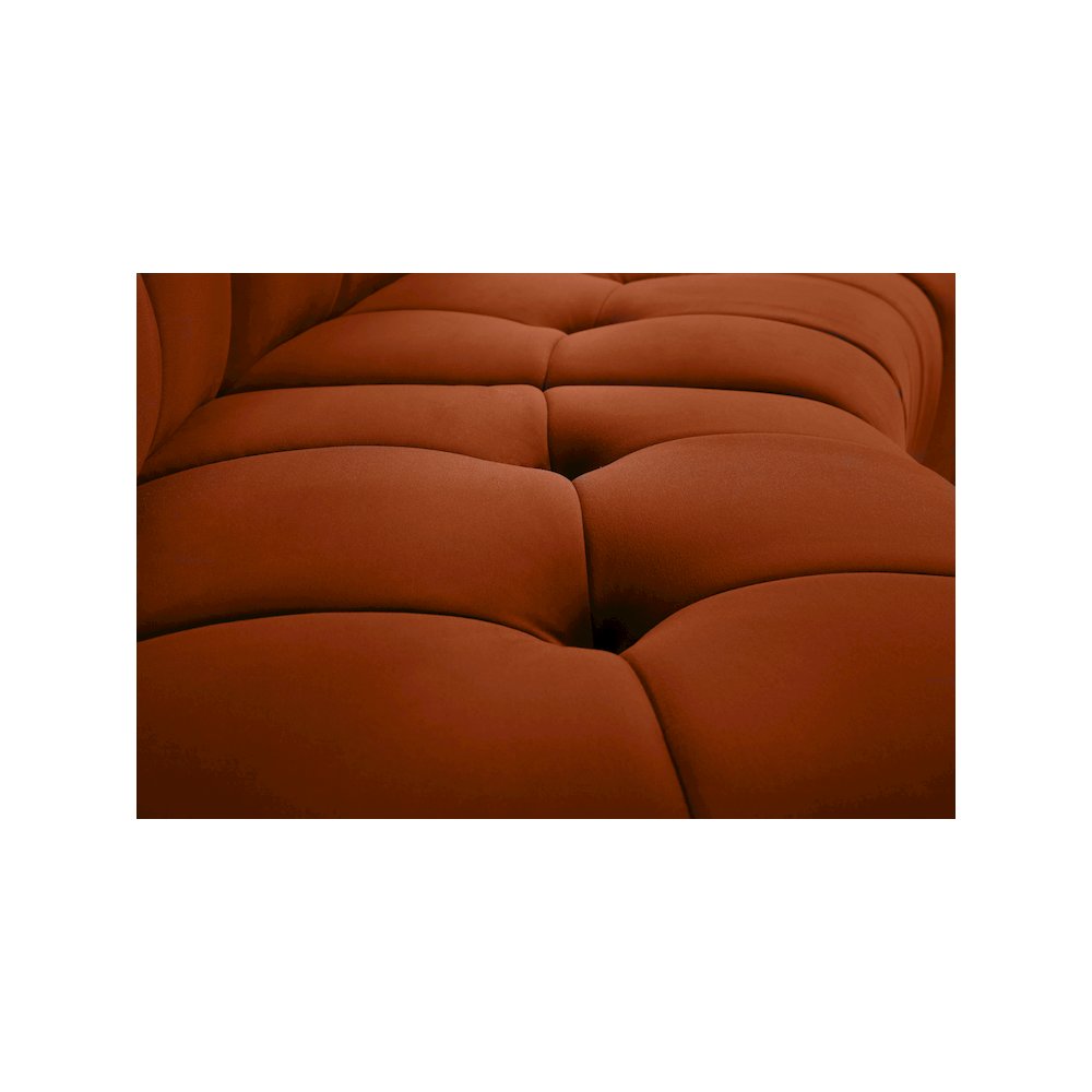 Limitless Cognac Velvet Modular Chair. Picture 7