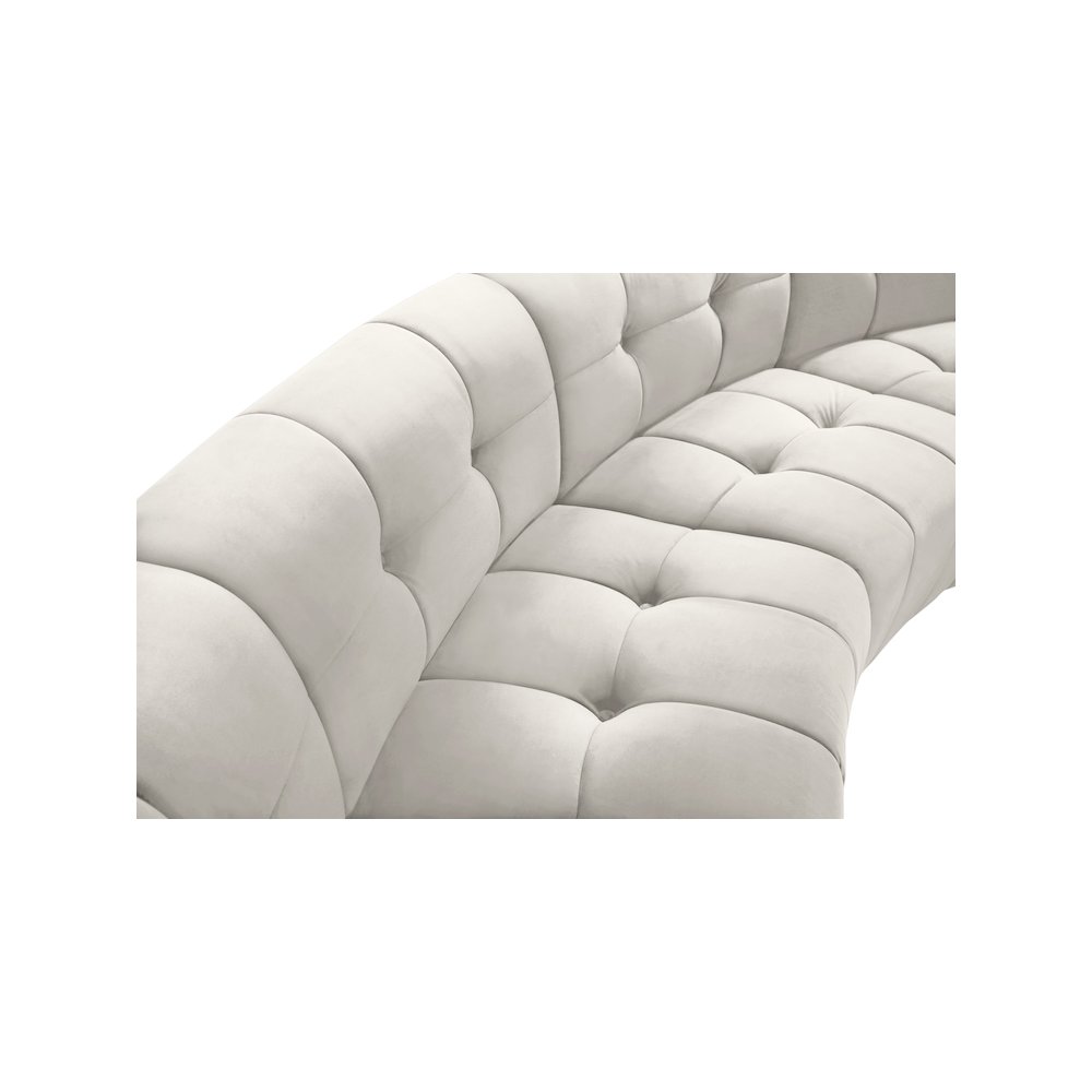 Limitless Cream Velvet 7pc. Modular Sectional. Picture 6