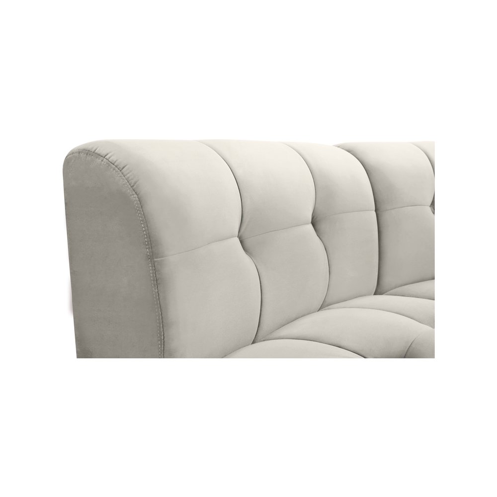 Limitless Cream Velvet 7pc. Modular Sectional. Picture 8