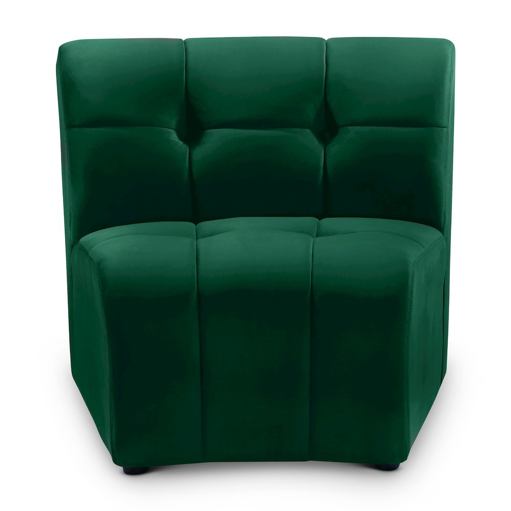 Limitless Green Velvet Modular Chair. Picture 1