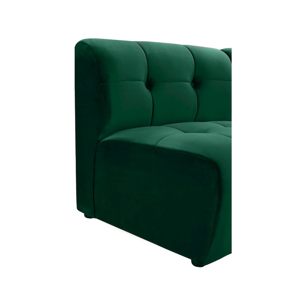 Limitless Green Velvet Modular Chair. Picture 9