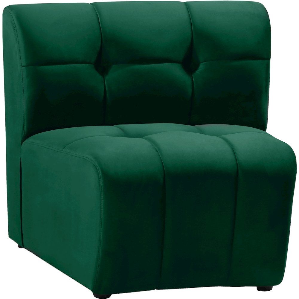 Limitless Green Velvet Modular Chair. Picture 2