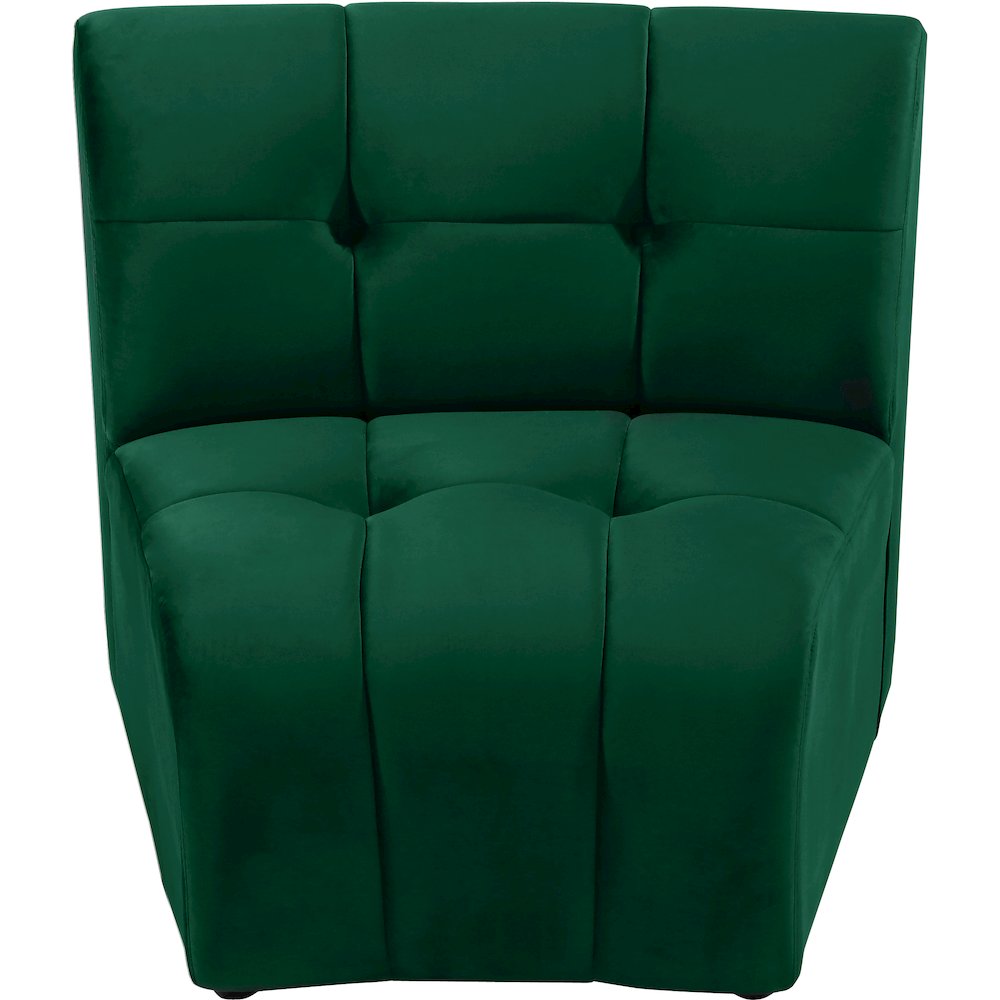 Limitless Green Velvet Modular Chair. Picture 4