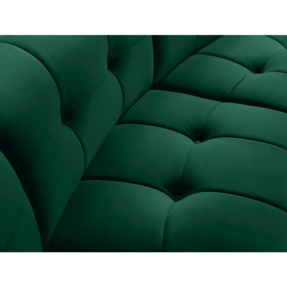 Limitless Green Velvet Modular Chair. Picture 6