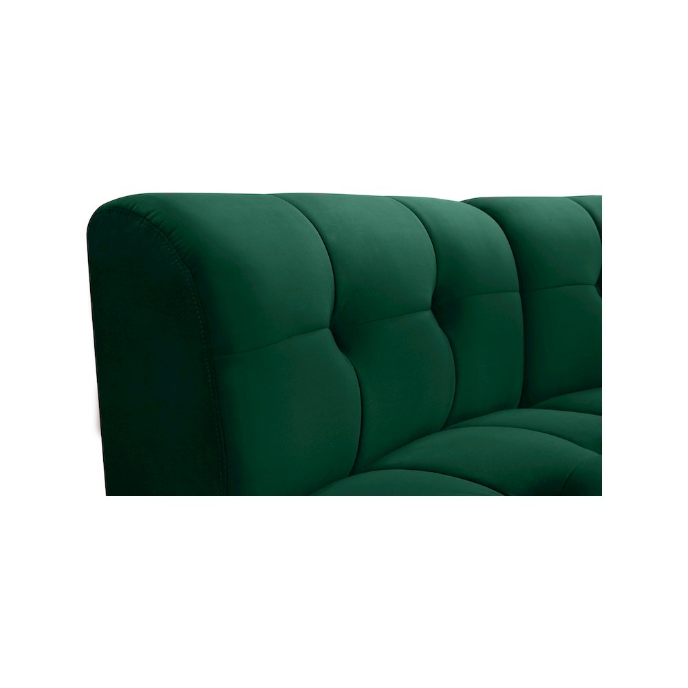 Limitless Green Velvet Modular Chair. Picture 8