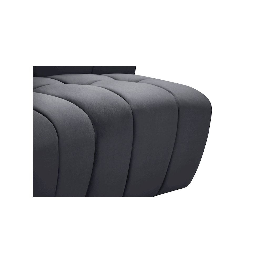 Limitless Grey Velvet 5pc. Modular Sectional. Picture 11