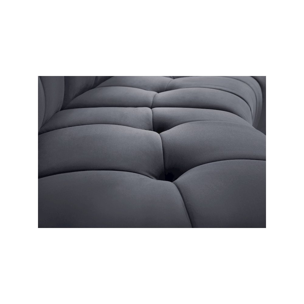 Limitless Grey Velvet 5pc. Modular Sectional. Picture 7