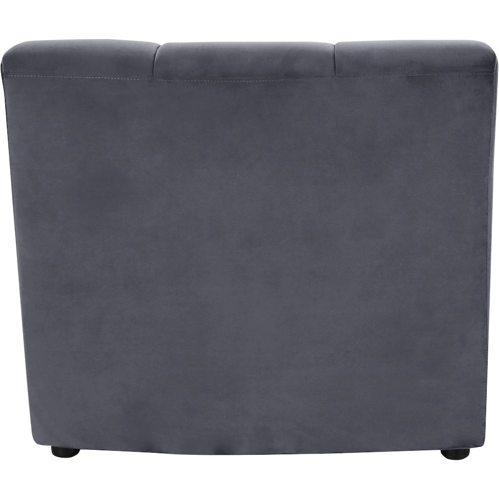 Limitless Grey Velvet Modular Chair. Picture 3