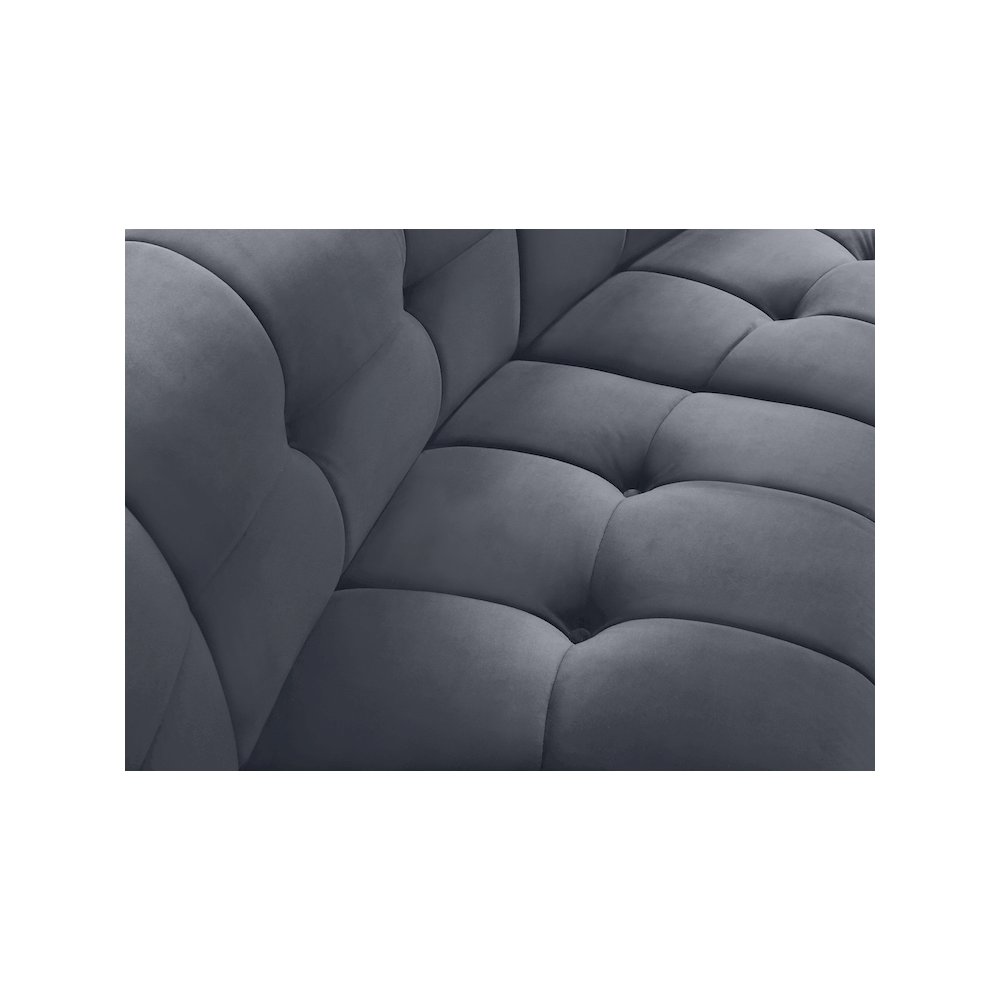 Limitless Grey Velvet Modular Chair. Picture 6