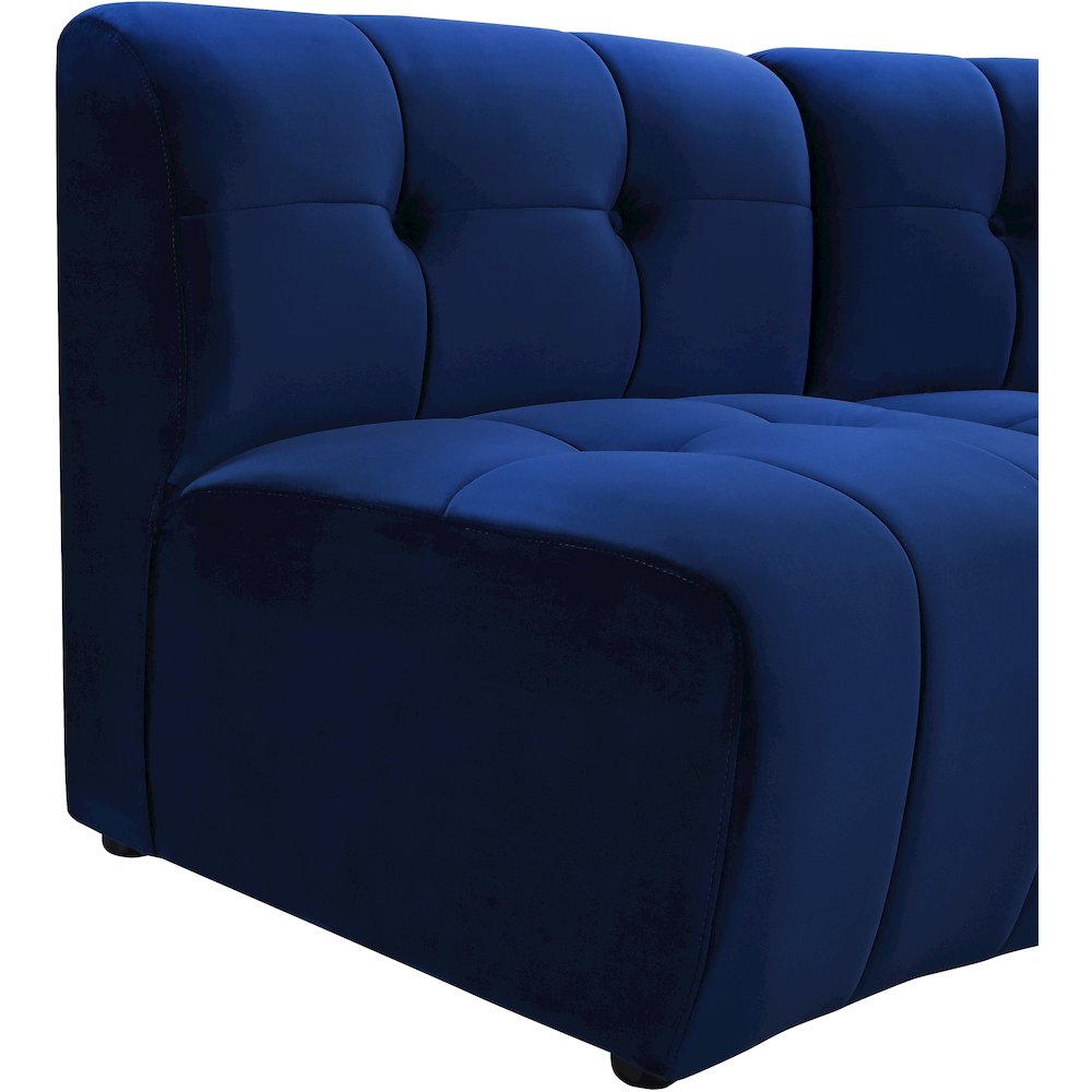 Limitless Navy Velvet 10pc. Modular Sectional. Picture 9