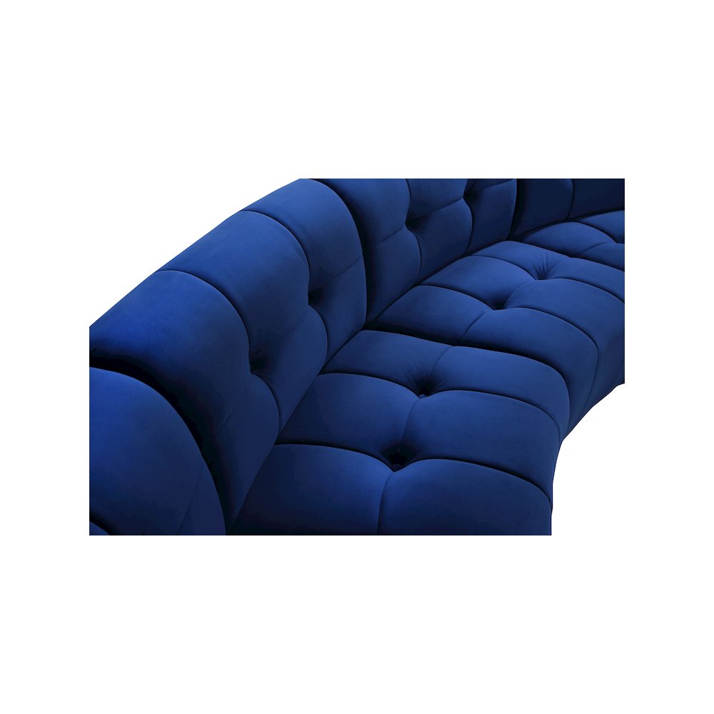 Limitless Navy Velvet 10pc. Modular Sectional. Picture 6