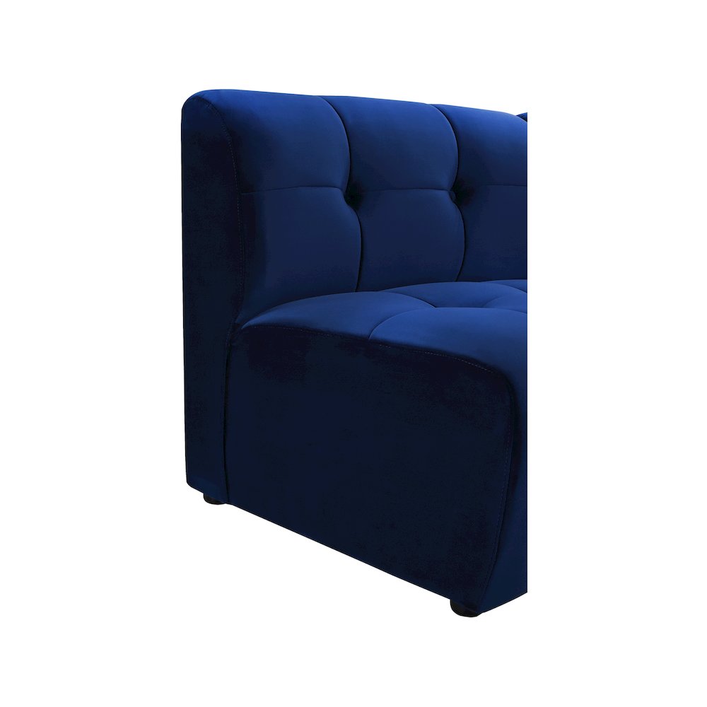 Limitless Navy Velvet Modular Chair. Picture 9