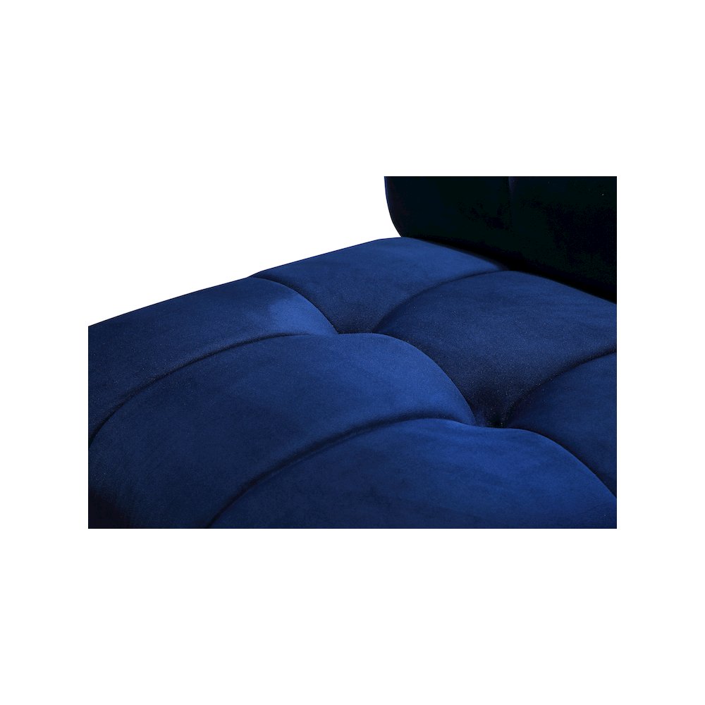 Limitless Navy Velvet Modular Chair. Picture 10