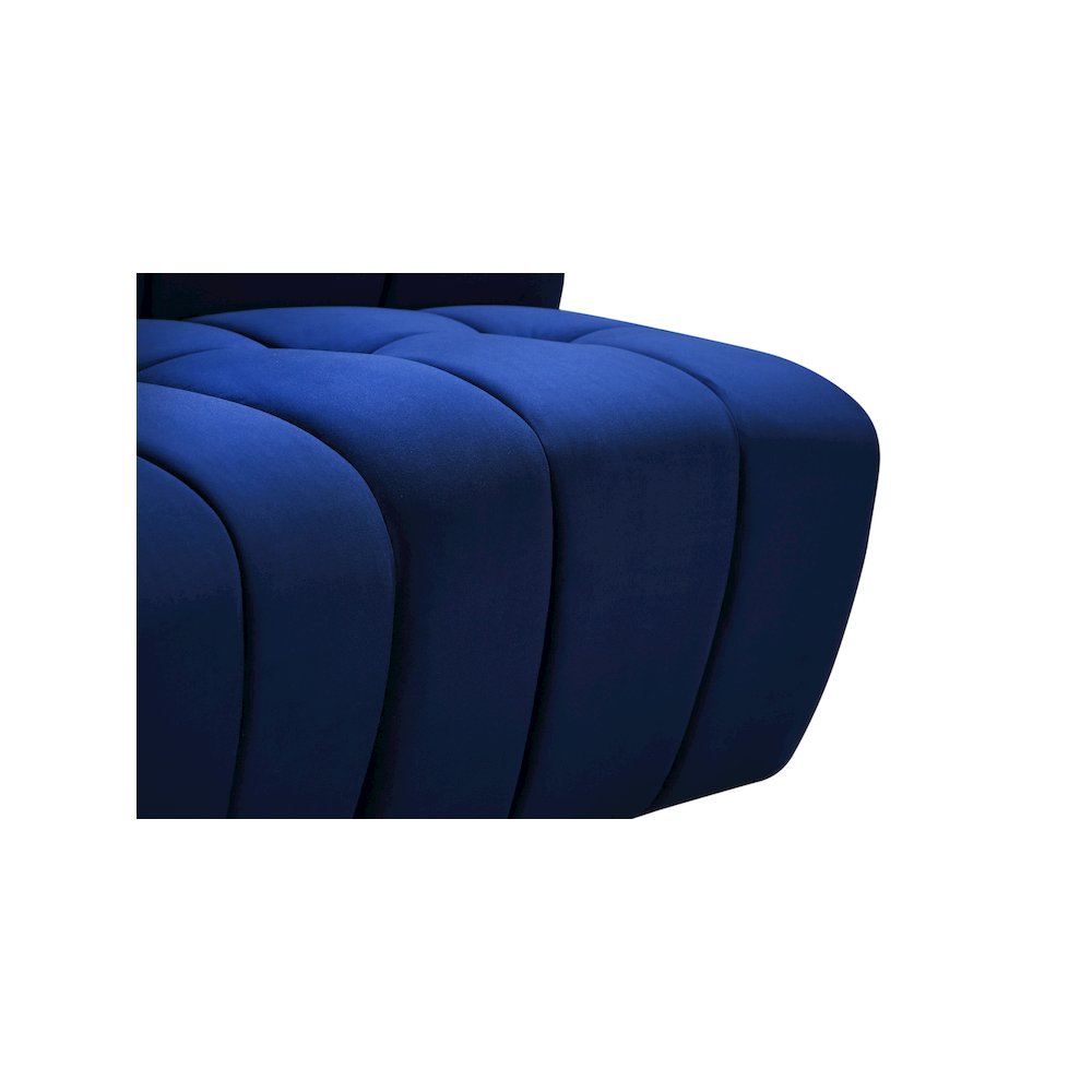 Limitless Navy Velvet Modular Chair. Picture 11
