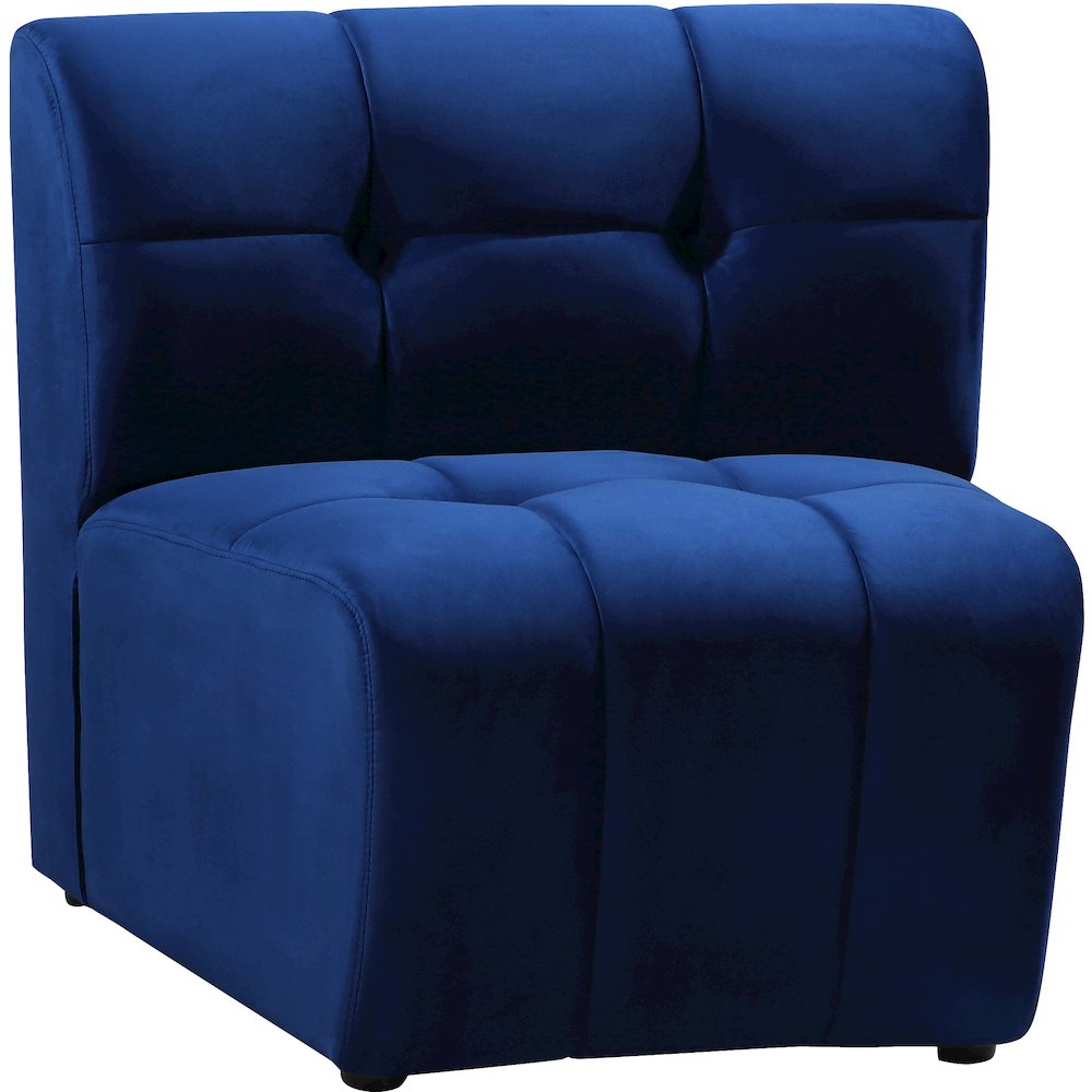 Limitless Navy Velvet Modular Chair. Picture 2