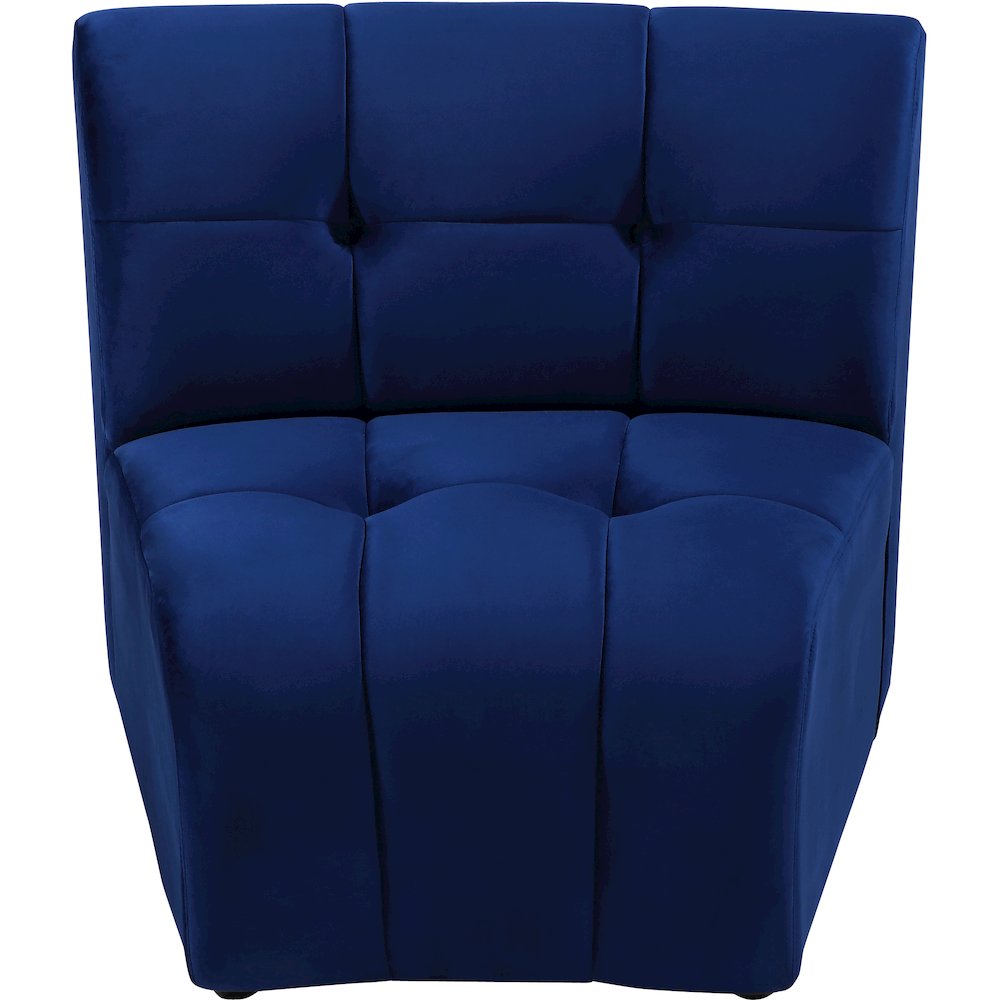 Limitless Navy Velvet Modular Chair. Picture 4