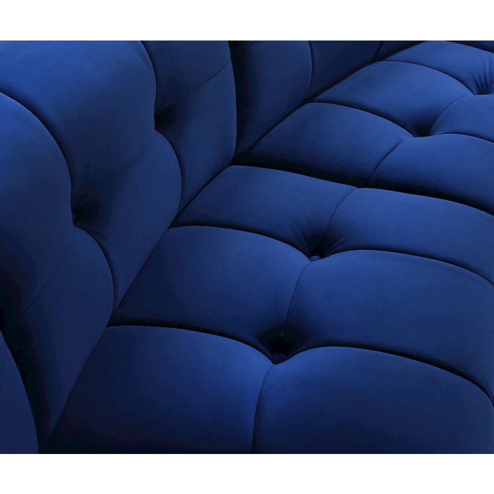 Limitless Navy Velvet Modular Chair. Picture 6